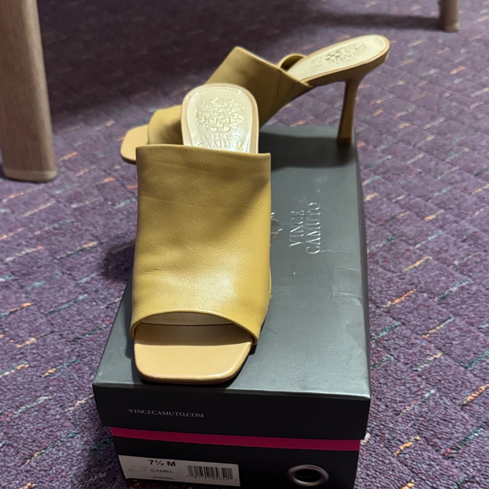 Vince Camuto Women's Mustard Mules
